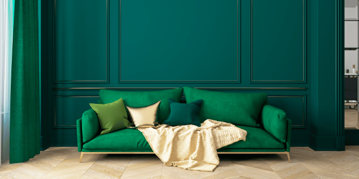 Groen interieur