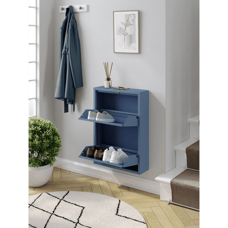 Schoenenkast Bodi 2-vaks Ocean Blue
