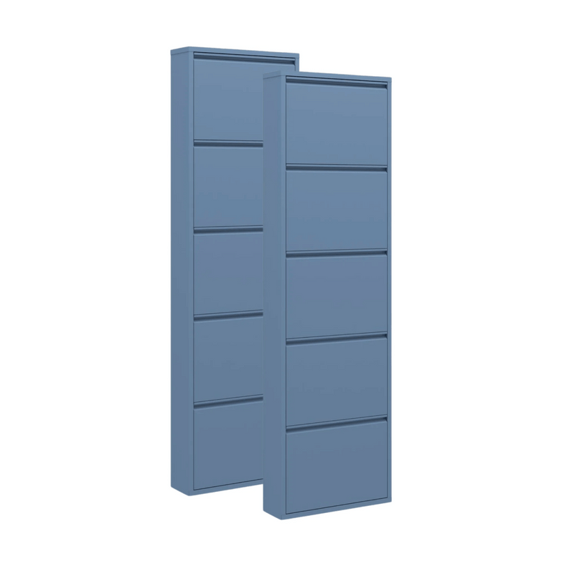 Schoenenkast Bodi Ocean Blue (set van 2)