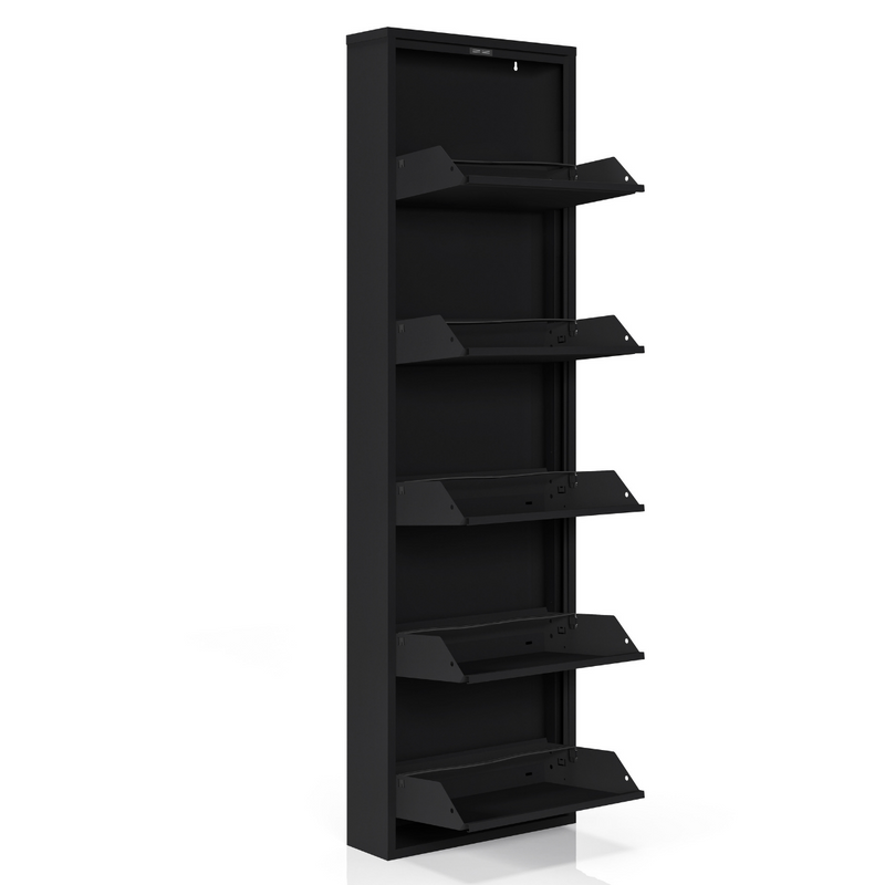 WOOOD schoenenkast Sabine 3-vaks zwart metaal 103 x 66 x 16 cm kopen? Opbergkasten WOOOD schoenenkast Sabine 3-vaks zwart metaal 103 x 66 x 16 cm kopen? Opbergkasten